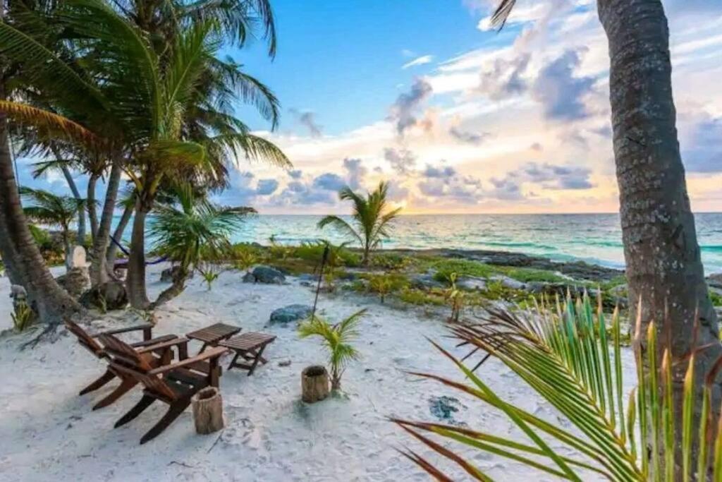 Apartment With Private Pool Tulum Chemuyil ภายนอก รูปภาพ